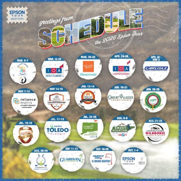 星空体育 爱普生巡回赛2026年赛程一览 三月开始十月结束